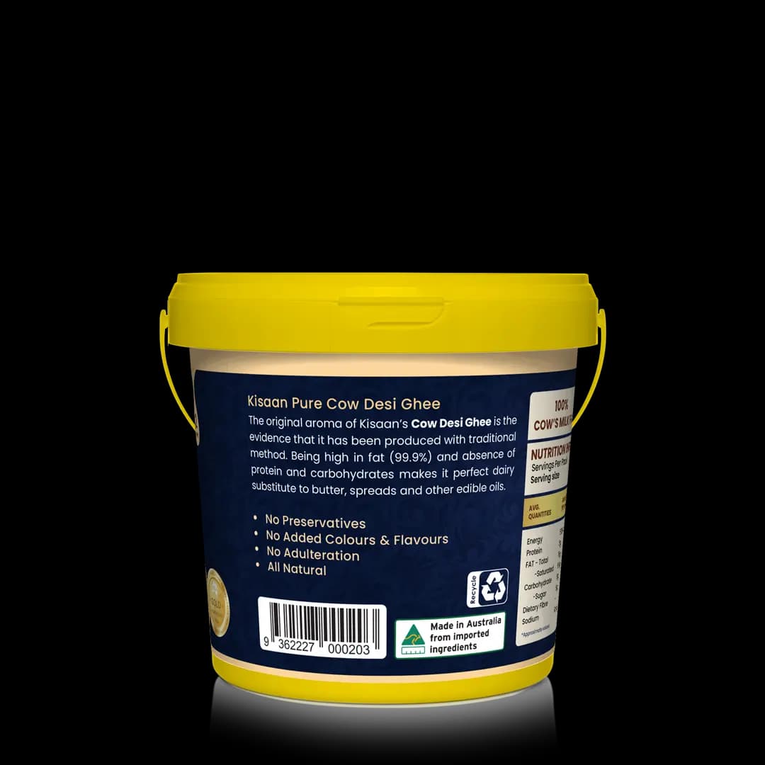Pure Australian Cow Desi Ghee - 2L Bucket