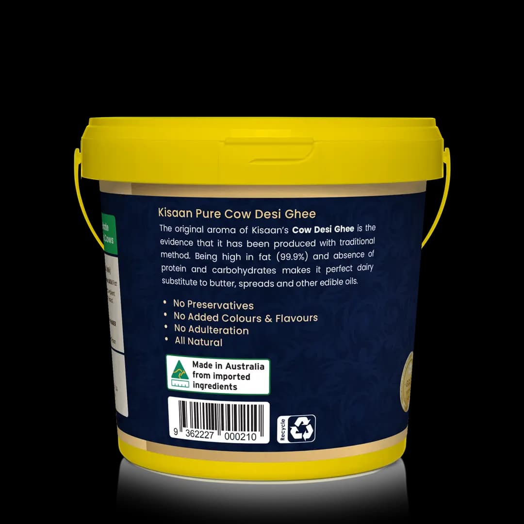Pure Australian Cow Desi Ghee - 10L Bucket