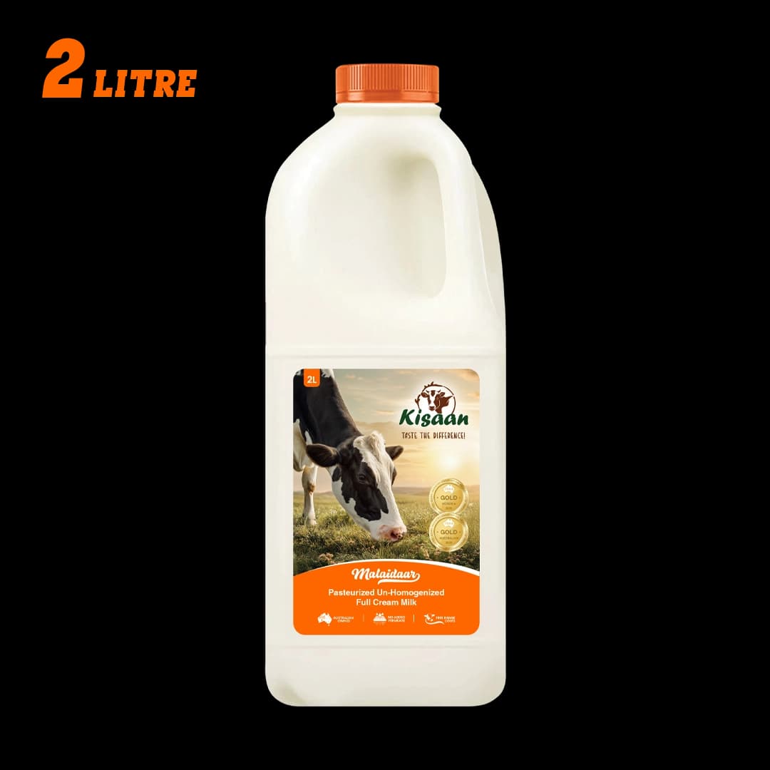Pasteurized Un-Homogenized Full Cream Milk - 2L Bottle