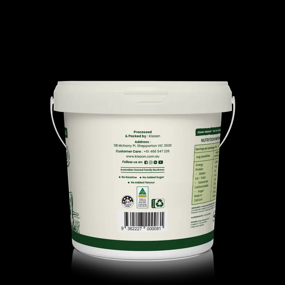 Kisaan Pot Set Yoghurt - 5Kg